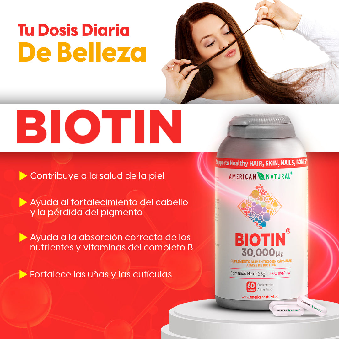 BIOTIN 60 CAP x 3