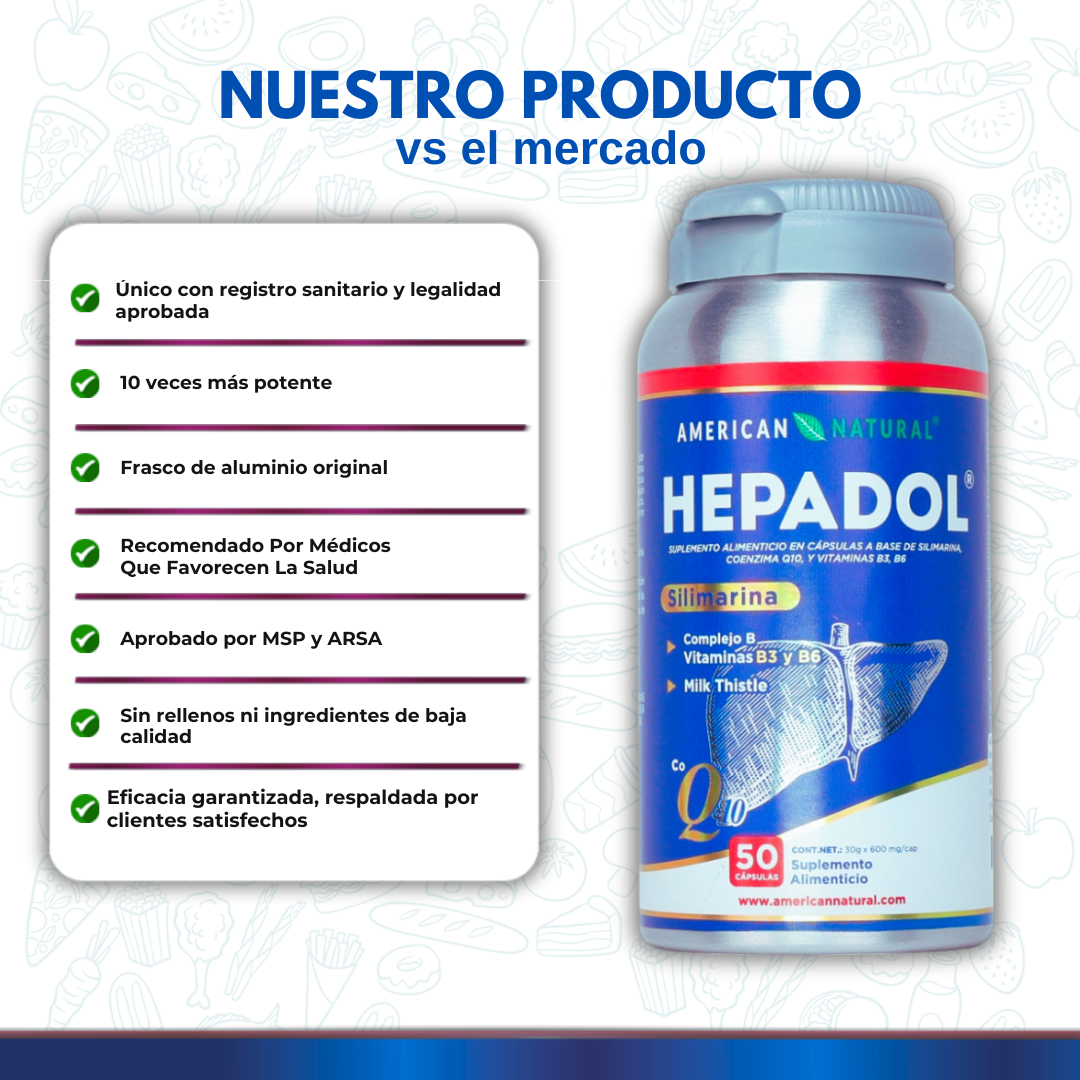 Hepadol 50 caps x2