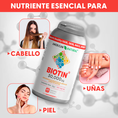 BIOTIN 60 CAPSULAS