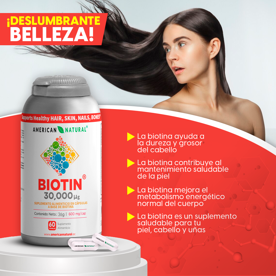 BIOTIN 60 CAPSULAS