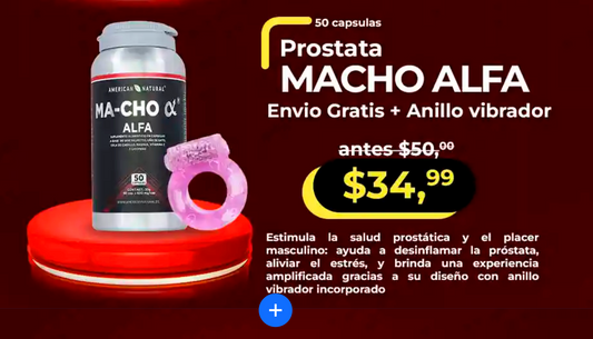 PROSTATA MACHO ALFA + ANILLO VIBRADOR GRATIS