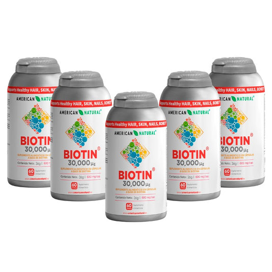 BIOTIN 60 CAP x5