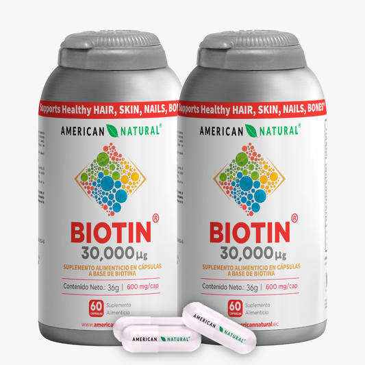 BIOTIN 60 CAP x 2