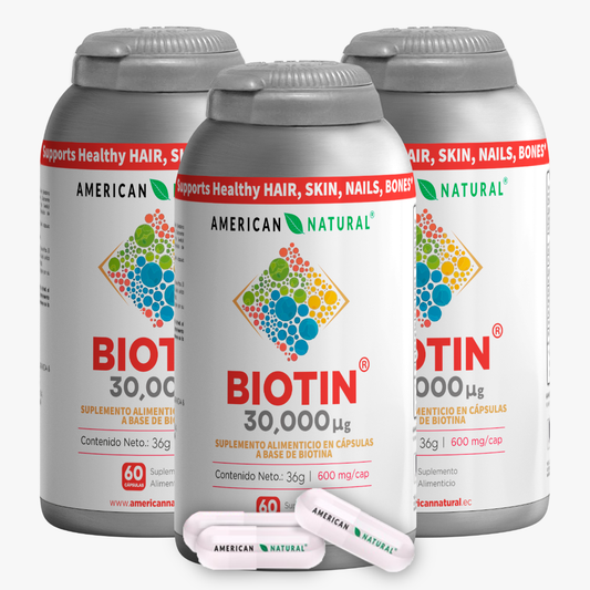 BIOTIN 60 CAP x 3