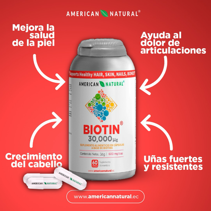 BIOTIN 60 CAPSULAS