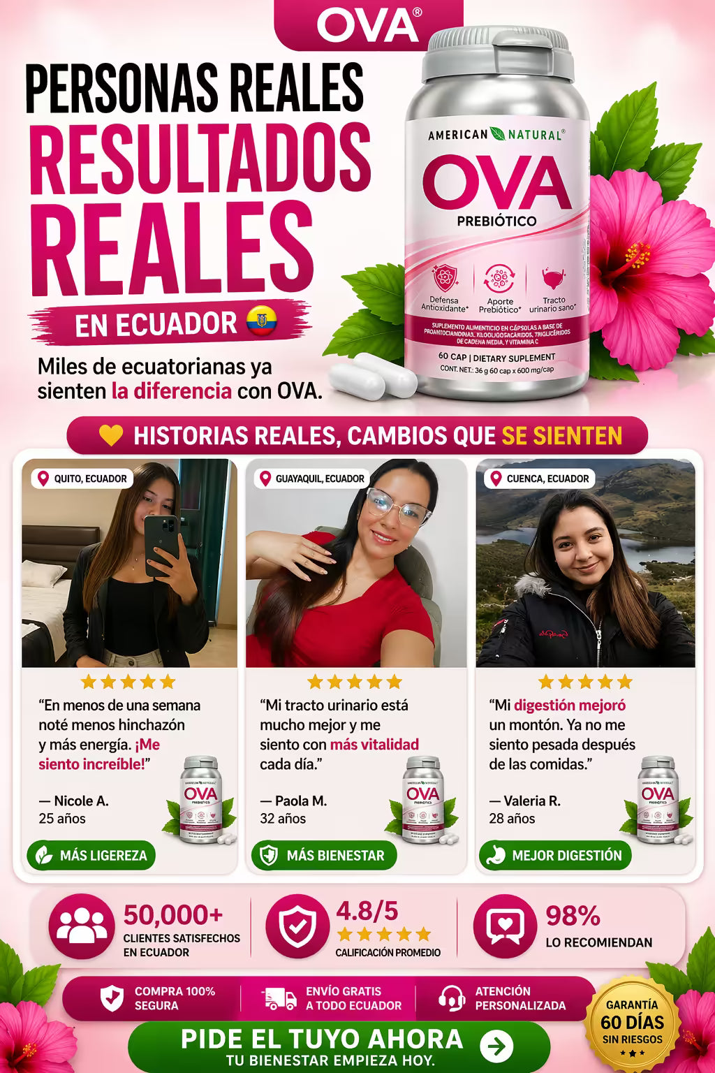 OVA Prebiótico x3 - TRATAMIENTO COMPLETO
